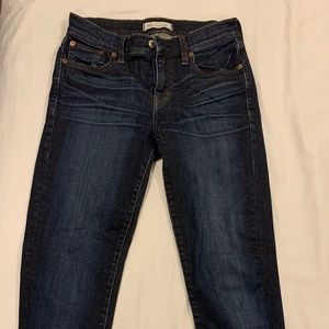 Madewell Dark Wash Skinny Jeans
